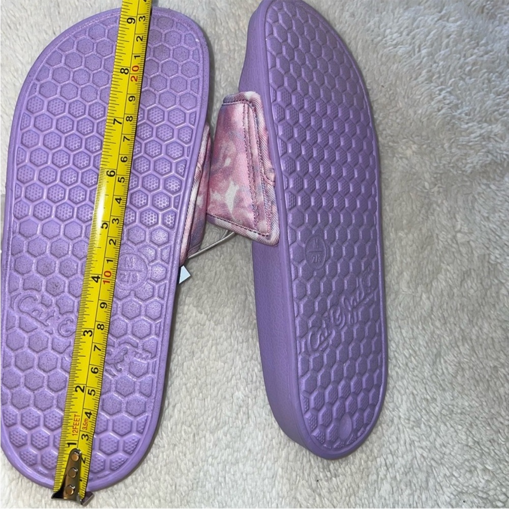 Cat & Jack Purple and Pink Strappy Slide Sandals - Picture 4 of 5